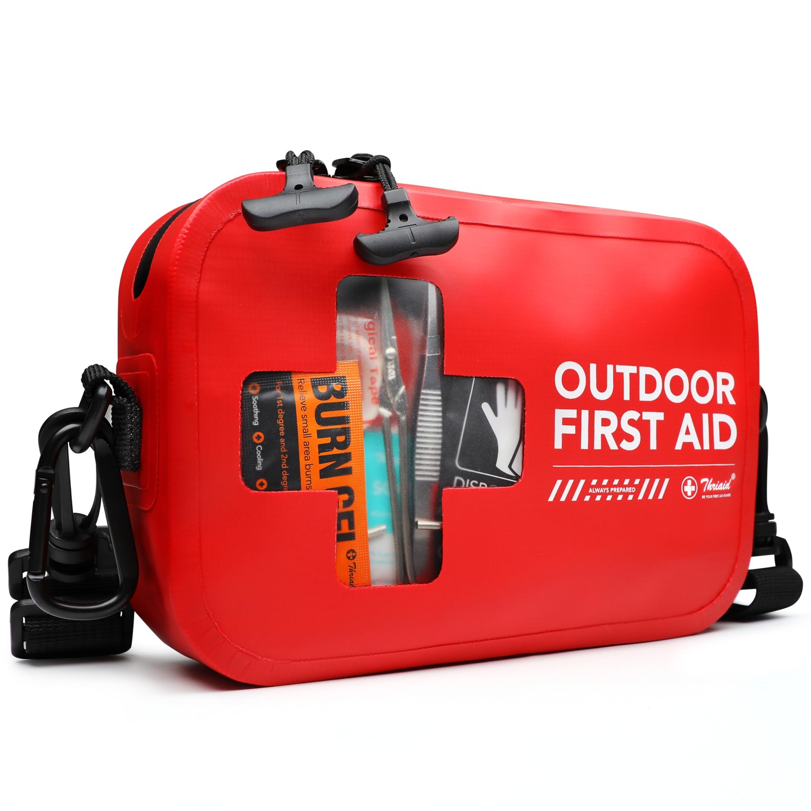 152 PCS Waterproof First Aid Kit, Portable Small Boat Dry Bag Bug Out Bags, E…