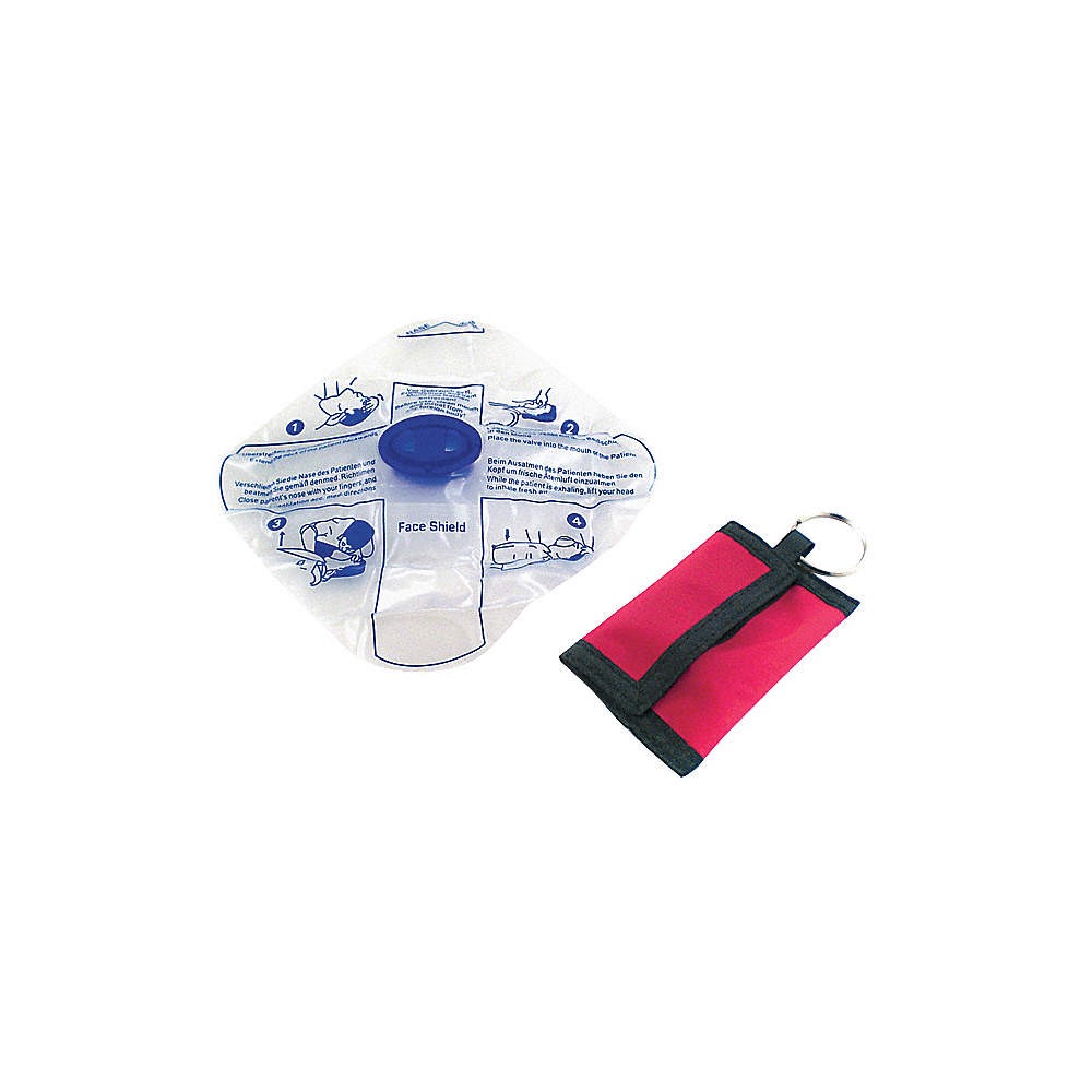 MEDSOURCE MS-21106 CPR Faceshield,Adult,Child,Infant,Red 30LT76