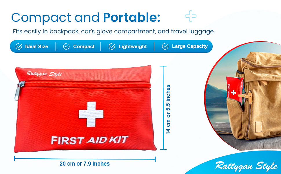 Rattygan Style Travel Survival First Aid Emergency Kit