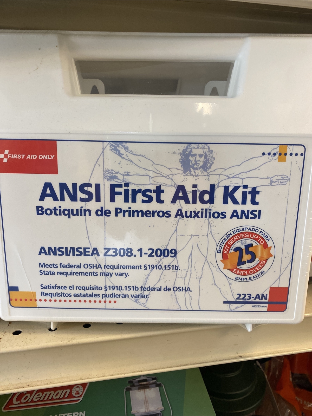 NEW ANSI 25-Person 100+ Piece Plastic Case Bulk First Aid Kit Boat Car Home Work