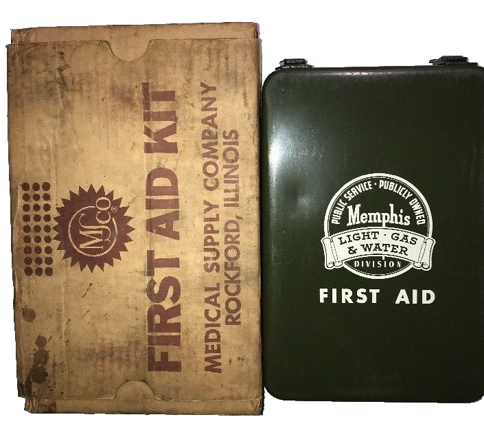 Vintage First Aid Kit 16 Unit 1967 In the Original Box! NS-29 Rare Pierce