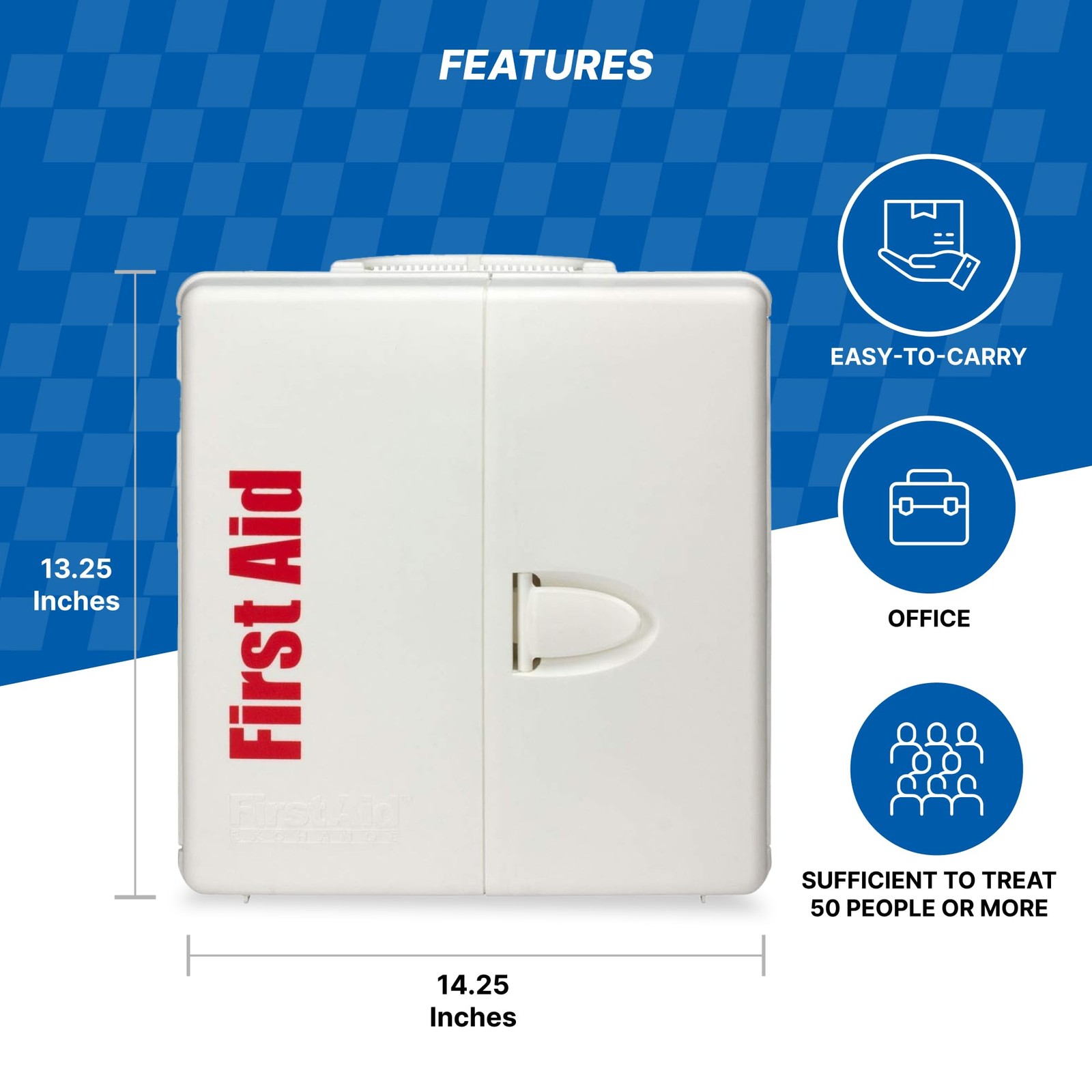 First Aid Only 1000-FAE-0103 SmartCompliance 50-Person OSHA 245 Pieces, White