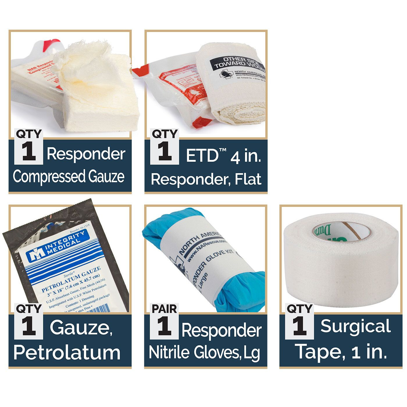 NAR North American Rescue – Individual first aid kit, Responder