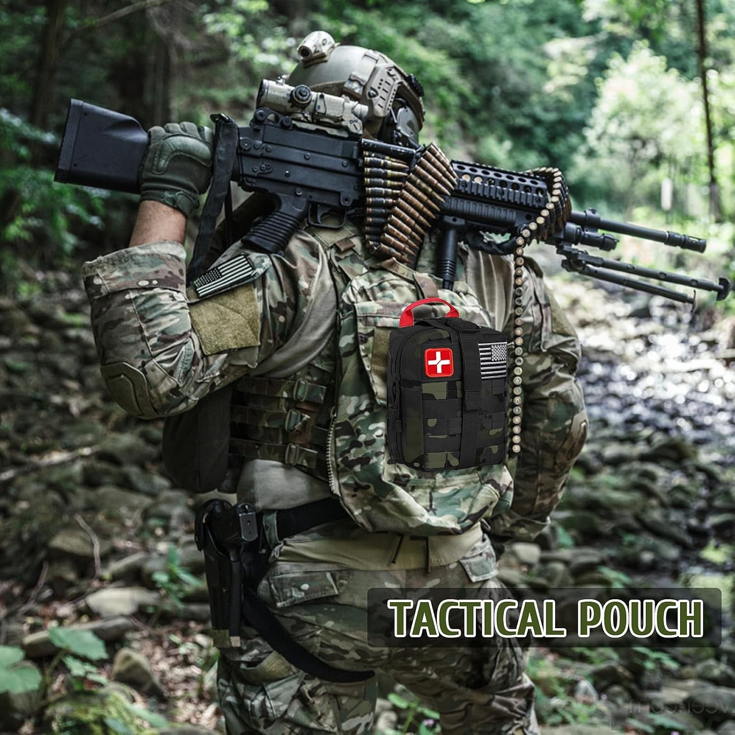 Survival First Aid Kit Medical Emergency Military Trauma Bag Tactical IFAK Molle