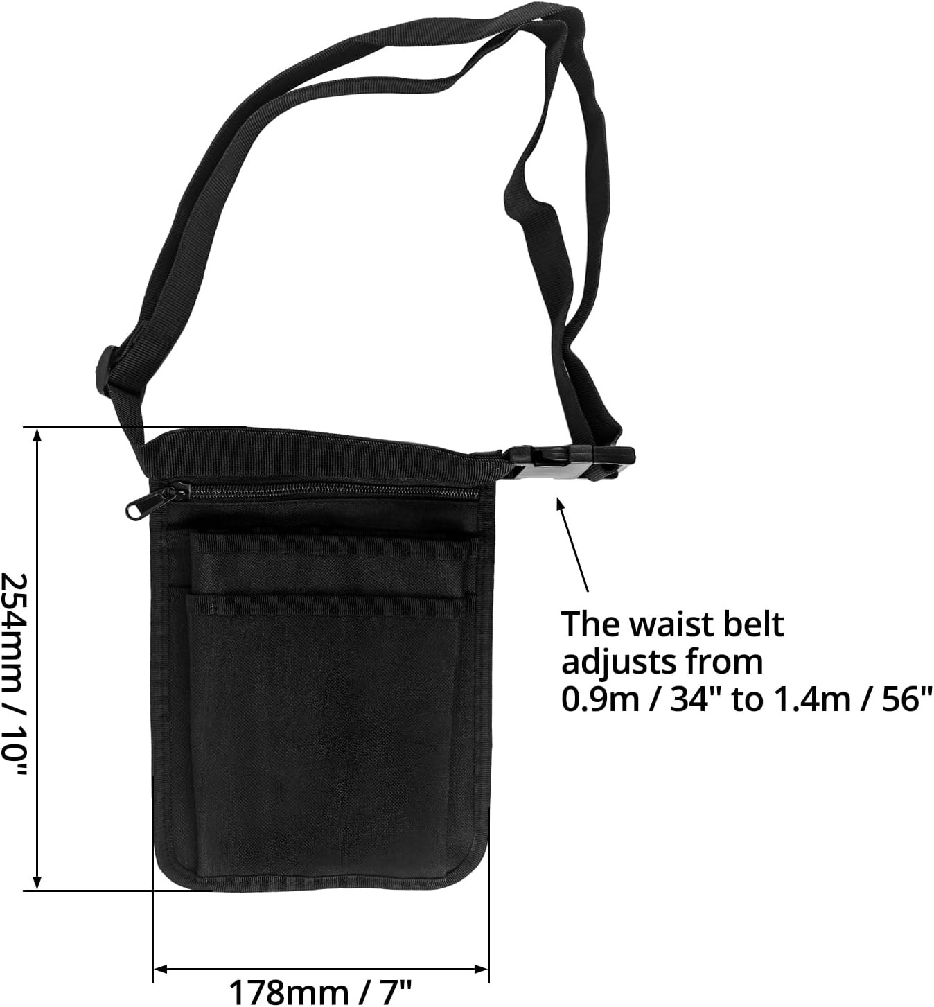 Medical Organizer Belt, Nurse Storage Bag Waist Bag Pouch for Medical Scissors C