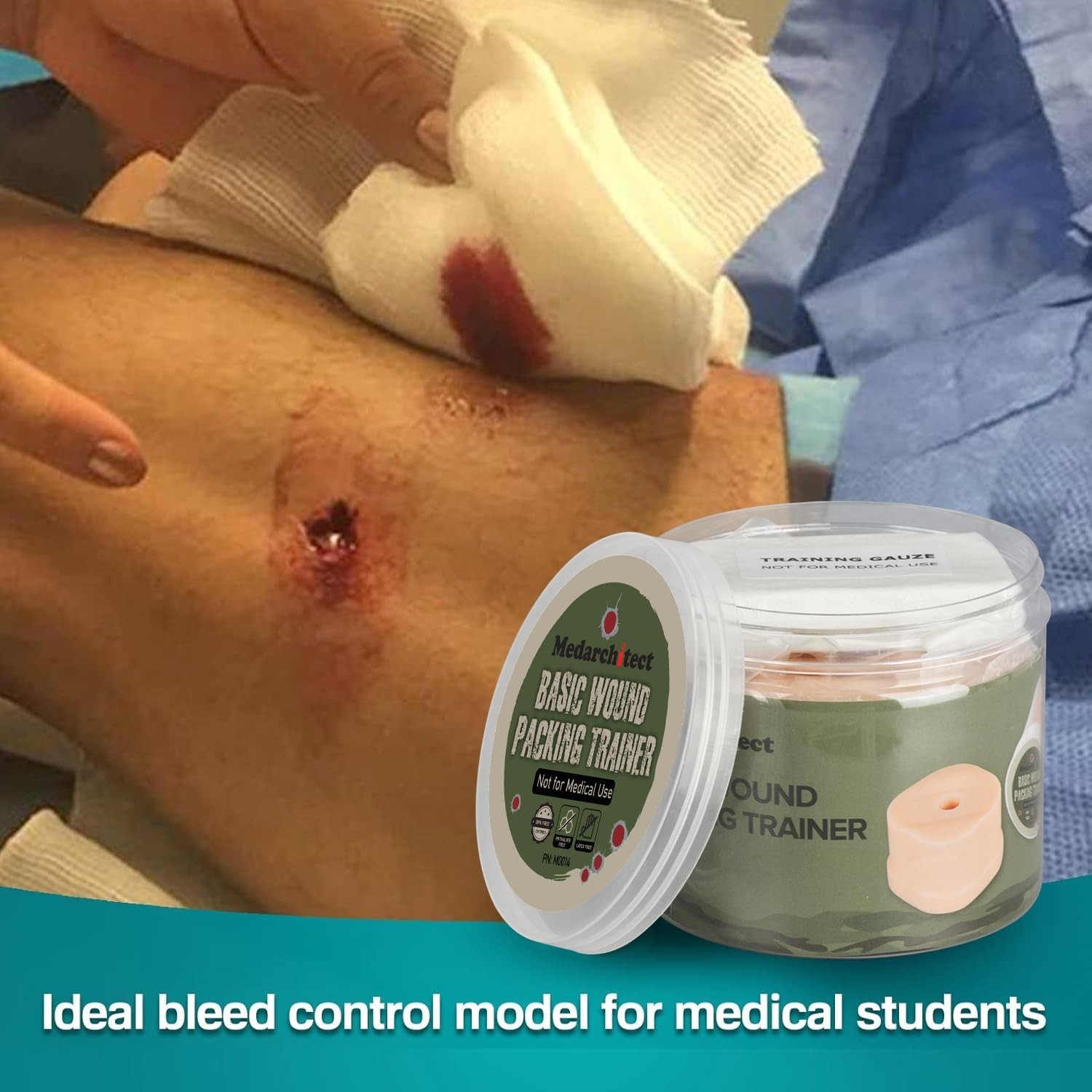 Medarchitect Wound Packing Task Trainer, Bleed Control Tourniquet Trainer,…