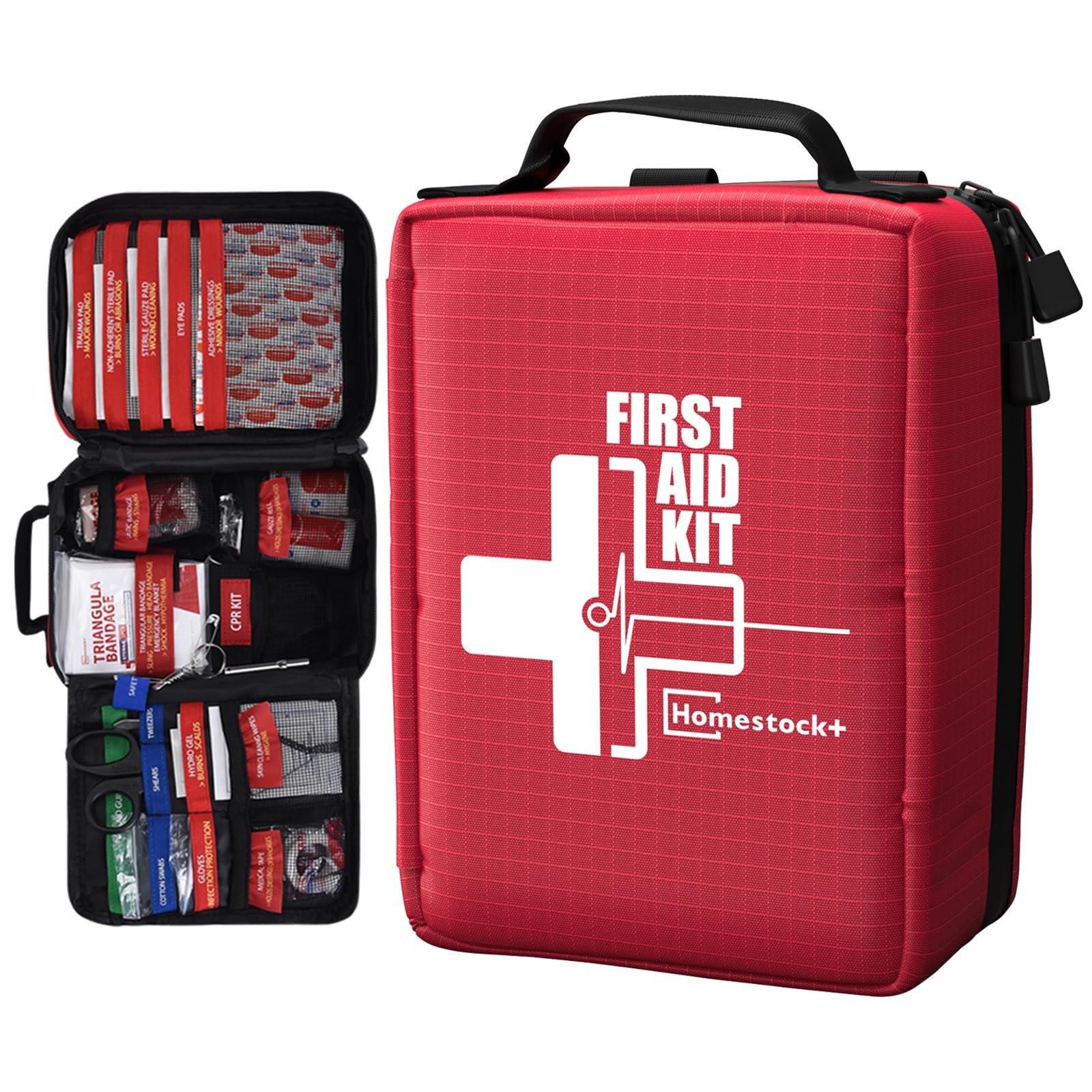 First Aid Kits – Compact First Aid Kit with Labelled Compartments Molle Syste…