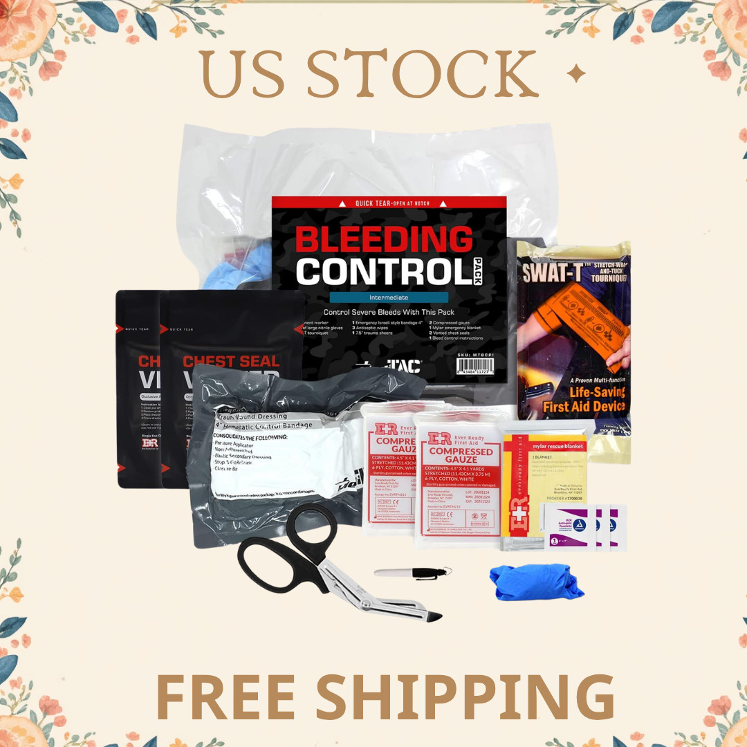 Intermediate Bleeding Control Pack Feat. SWAT-T Tourniquet, Emergency Bandage