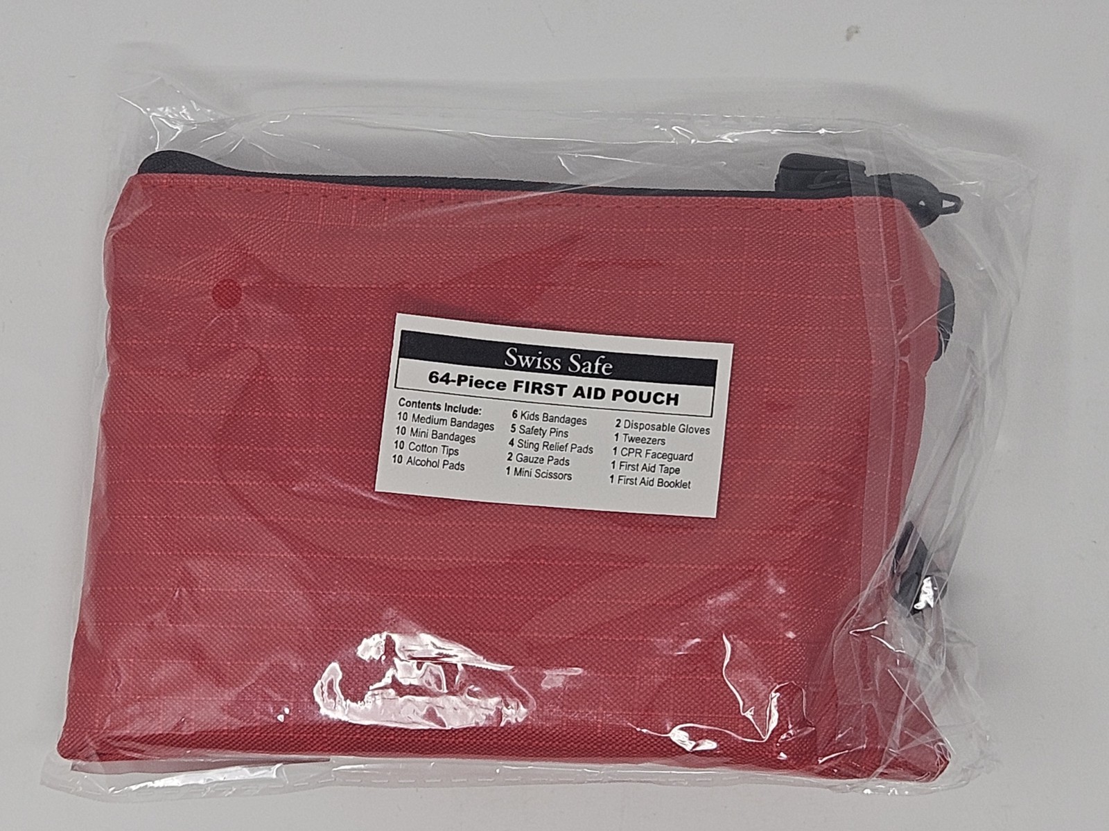 [5 Pack] Swiss Safe 2-in-1 First Aid Kit for Car, Travel & Home, 64 Piece