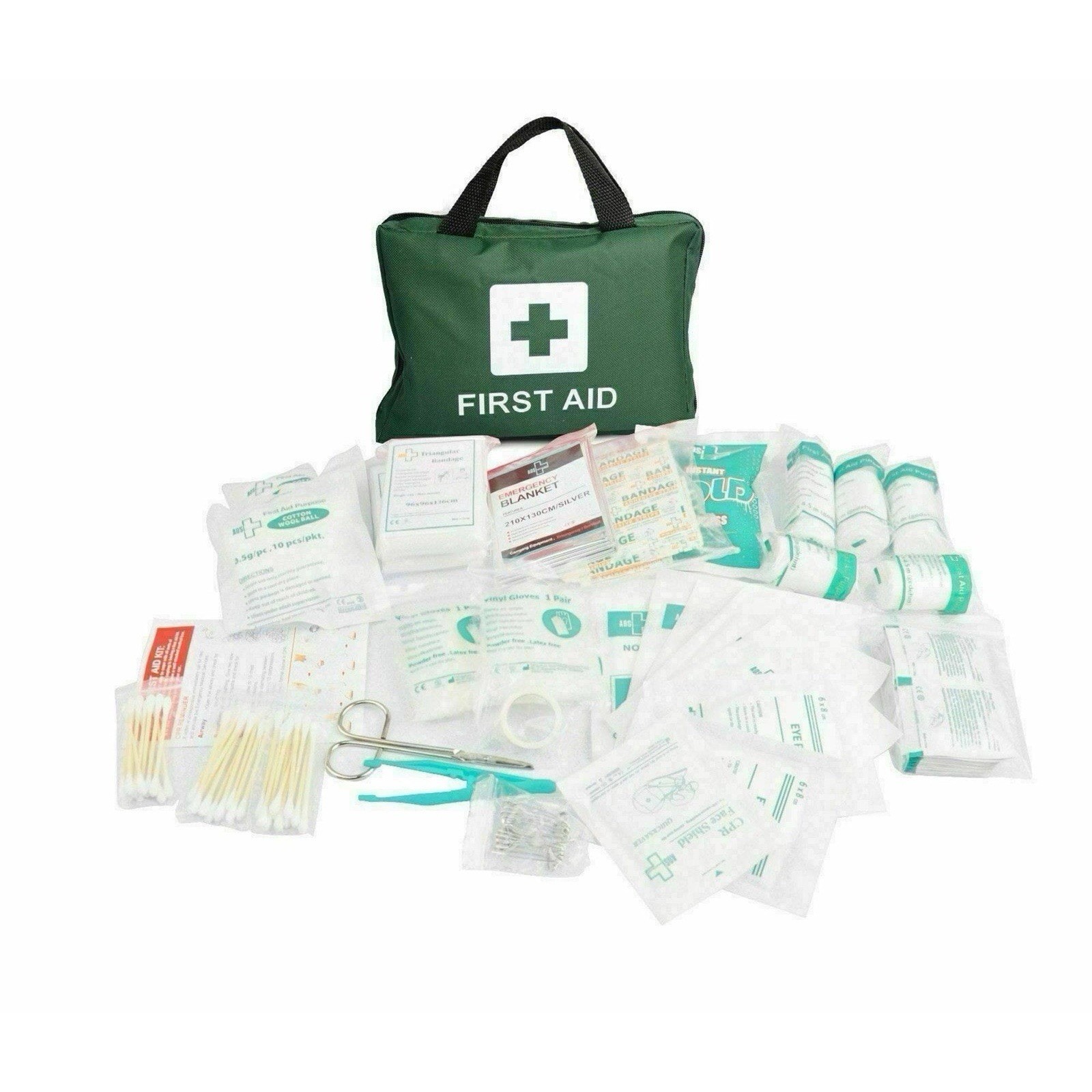 210 PCS Emergency First Aid Kit Medical Travel Set Workplace Family Home Safety