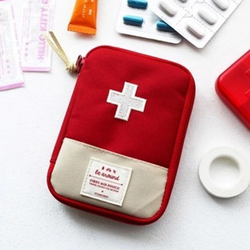 Portable First Aid Medicine Storage Bag Mini Travel Survival Kit Organizer for C
