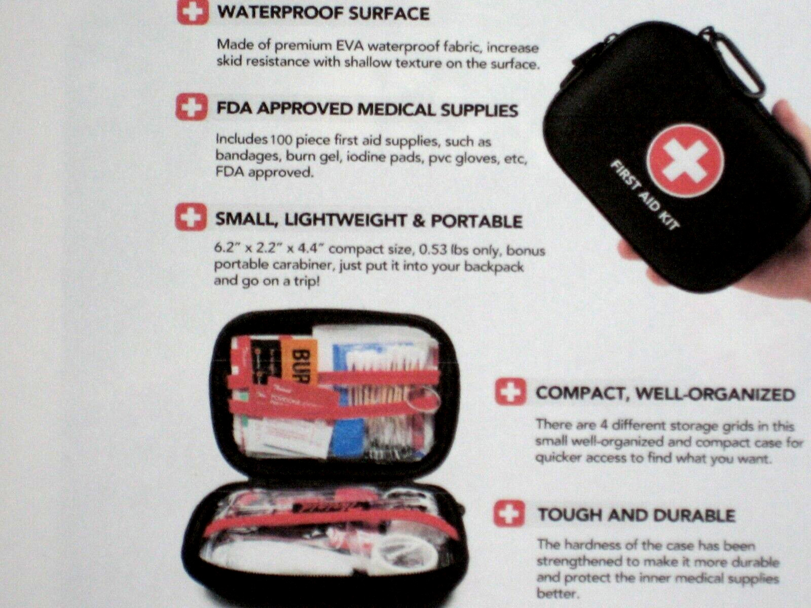 THRIAID FIRST-AID KIT 100 PC HOSITAL GRADE SUPPLIES QUALITY CASE REG $29.90