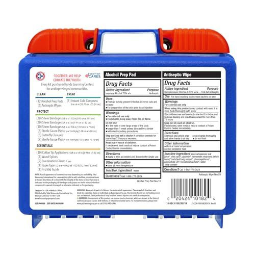 Be Smart Get Prepared 110 pc First Aid Kit: 1 Count (Pack of 1), Dark Blue