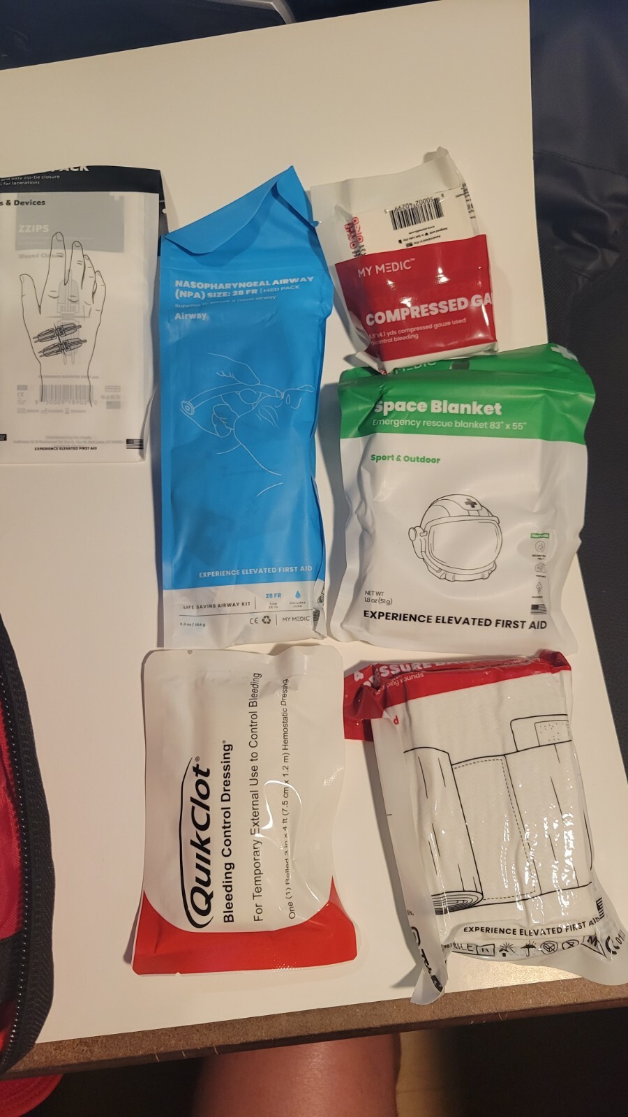 My Medic – TFAK Trauma First Aid Kit – Essential Life Saving Items, Red