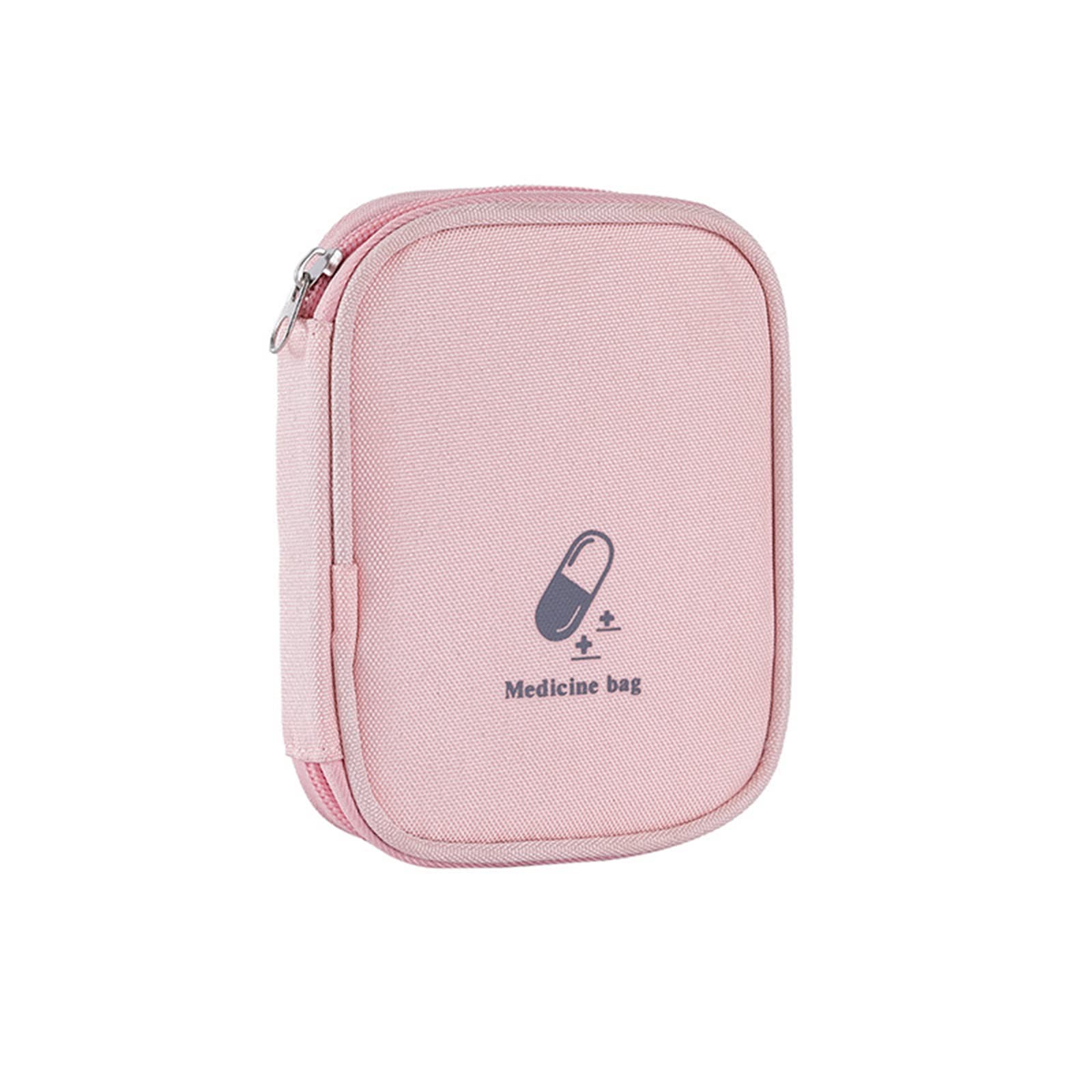 Linsiter Small First Aid Bag 11 x 14 x 2 cm / 4.3 x 5.5 x 0.78in, small pink