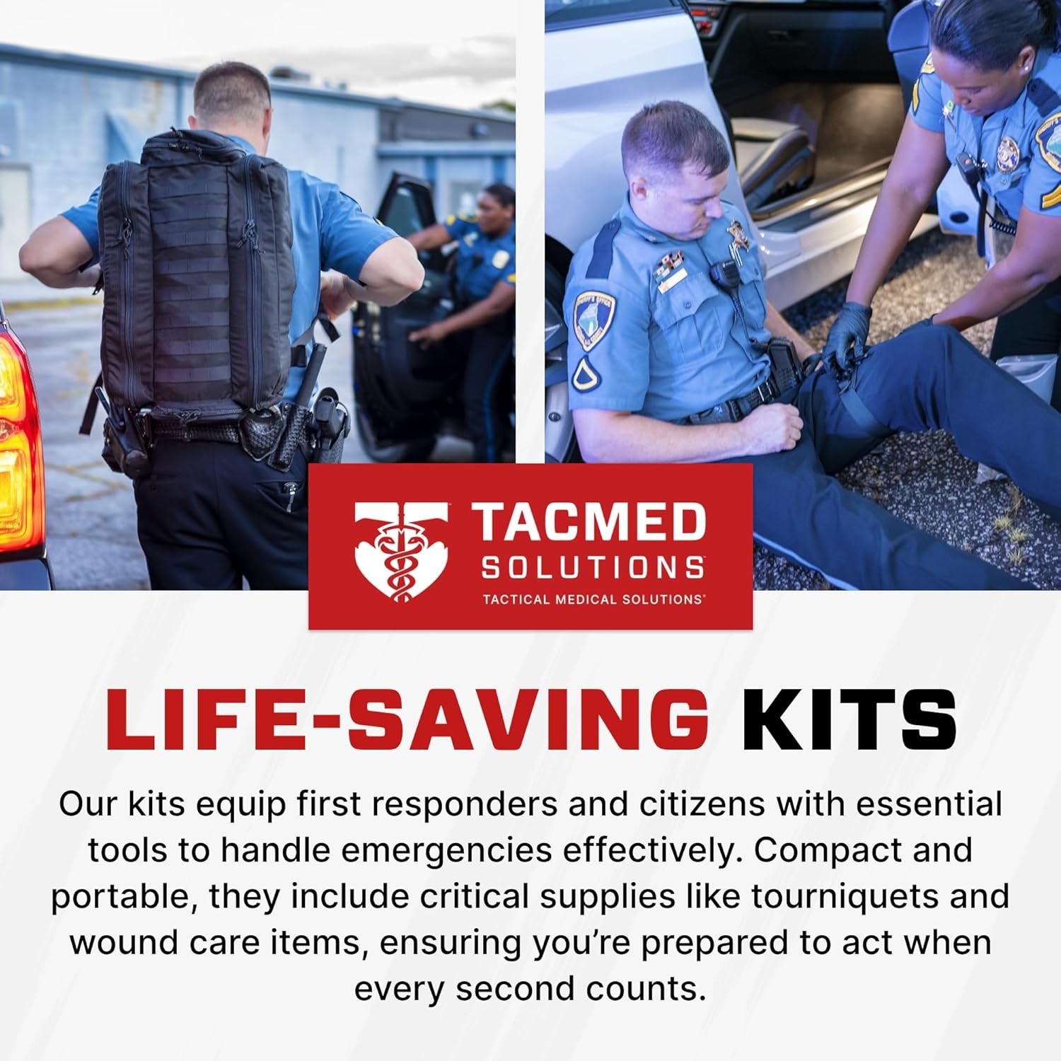 Essential Emergency Trauma Kit: SOF Tourniquet & OLAES Bandage, Compact Size