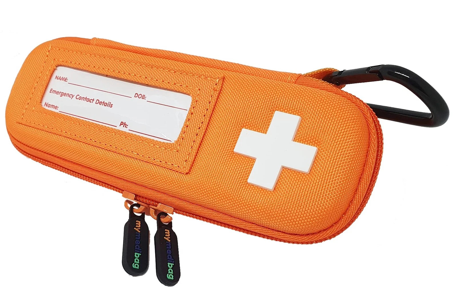 Single Epipen Carry Case – Hardcase Insulated Bag Bright Orange Epipen Holder