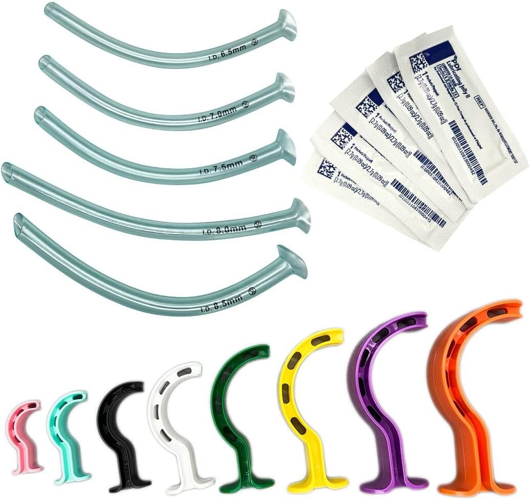 Endure Airway Emergency Kit – 8 Sizes Berman OPA + 5 Sizes NPA + 5 Packs Jelly