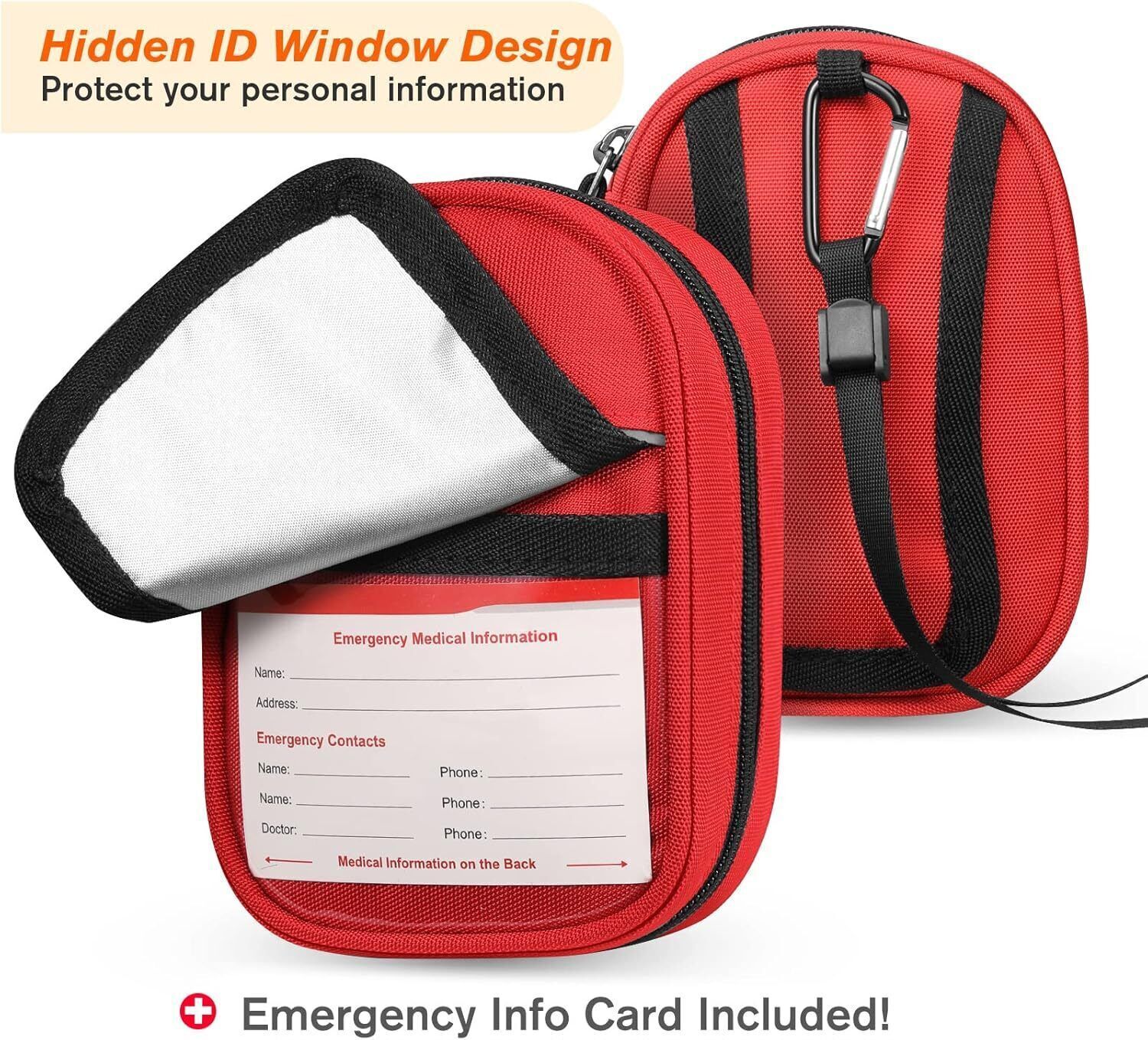 Small Insulated Medicine Carrying Case Bag Travel Medication Organizer Pouch Bag
