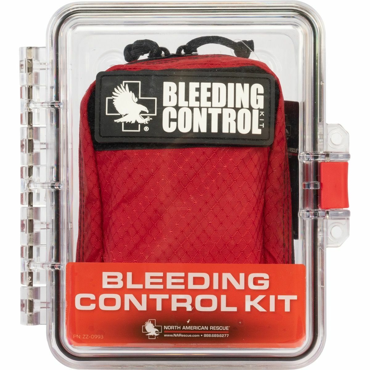 Individual Public Access Bleeding Control Station Red Nylon or Clear Vacuum Seal