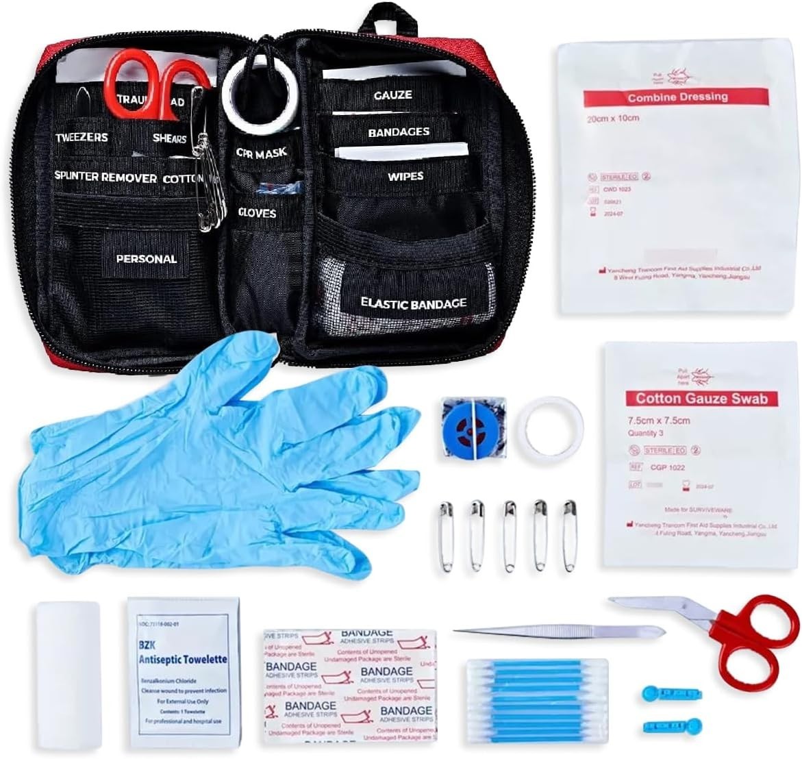 Durable Water-Resistant Medical Kit – 51-Piece Emergency Essentials for Outdoors
