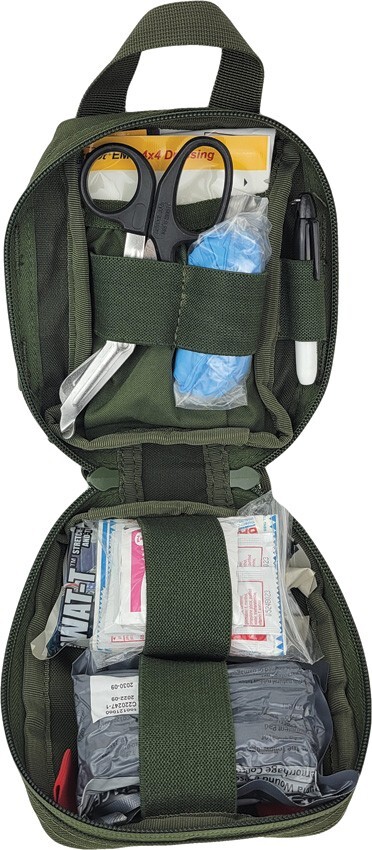 Elite First Aid Recon IFAK Level 1 Kit OD Green For Outdoor Survival & Tactical
