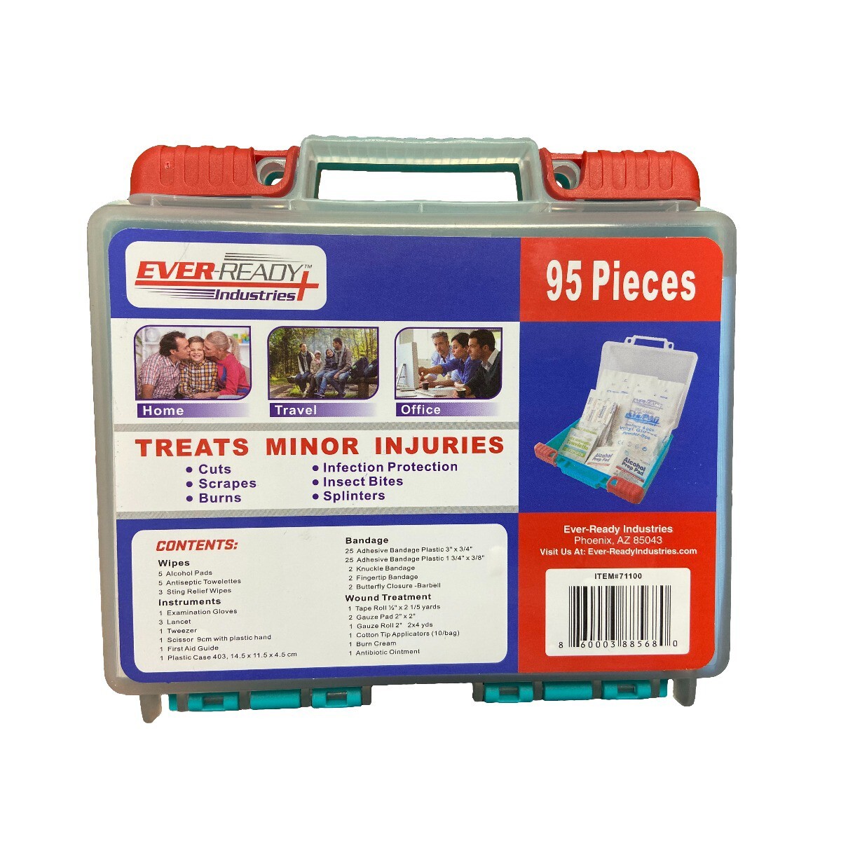 Ever-Ready First Aid Kit, 95 pieces