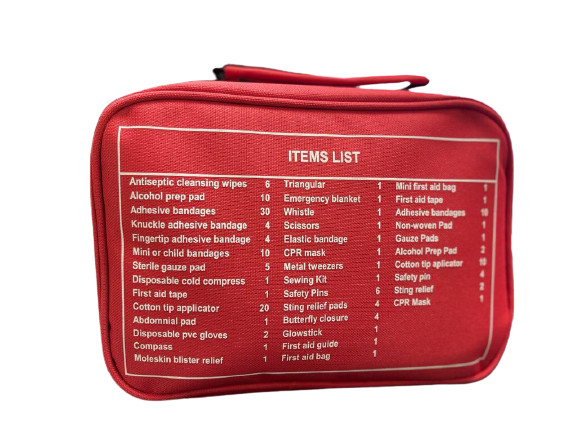 2-in-1 First Aid Kit (120 Piece) Pieces First Aid Kit Compact, Lightweight