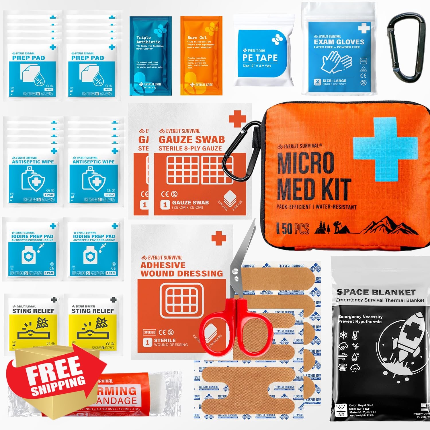 EVERLIT Ultralight First Aid Kit Blue