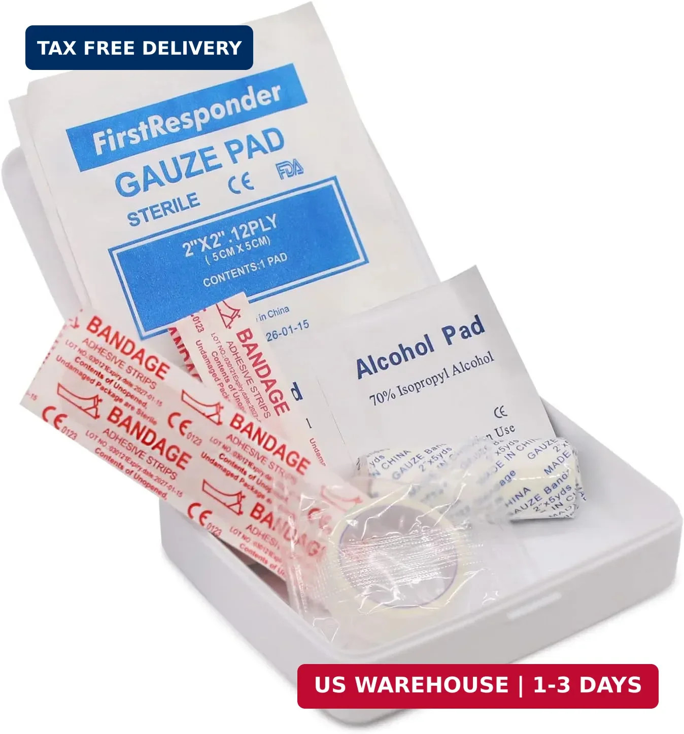 DMI First-Aid Kit, Mini 20-Piece, Small and Compact All-Purpose Use for Minor Cu