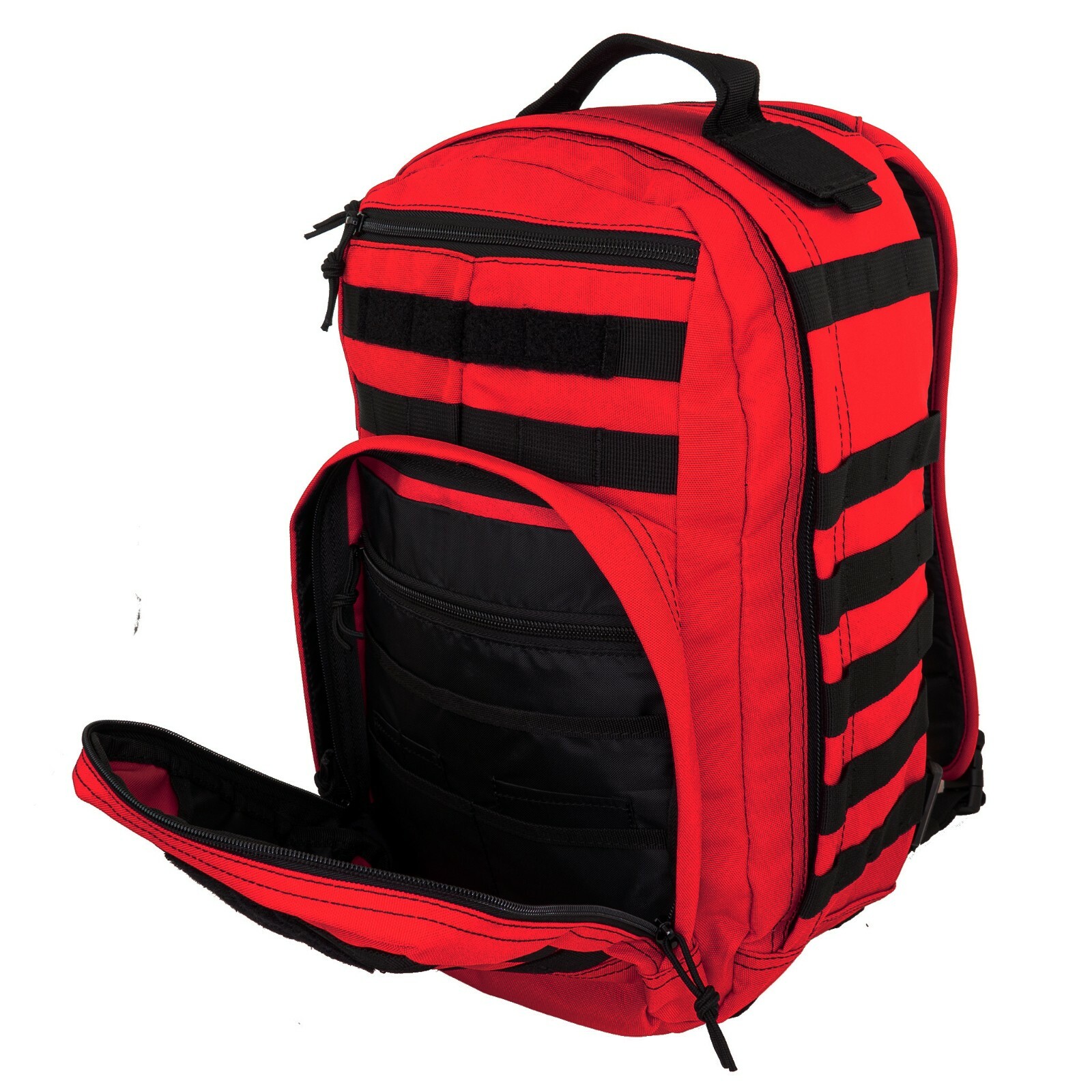 LINE2design First Aid Trauma Backpack – EMS Medical Tactical Molle Bag – Red