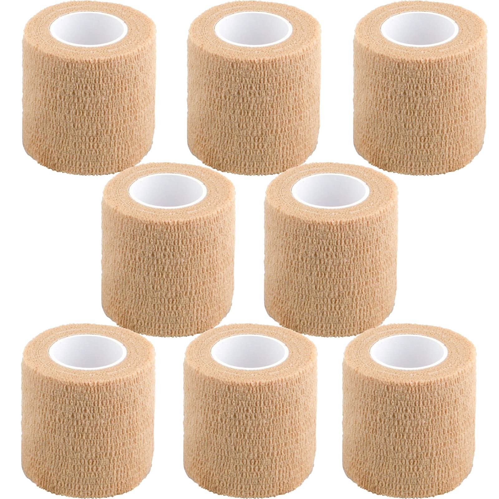 CIYAGPOOU Self Adhesive 2" x 5 Yards, Brown Bandage Wrap