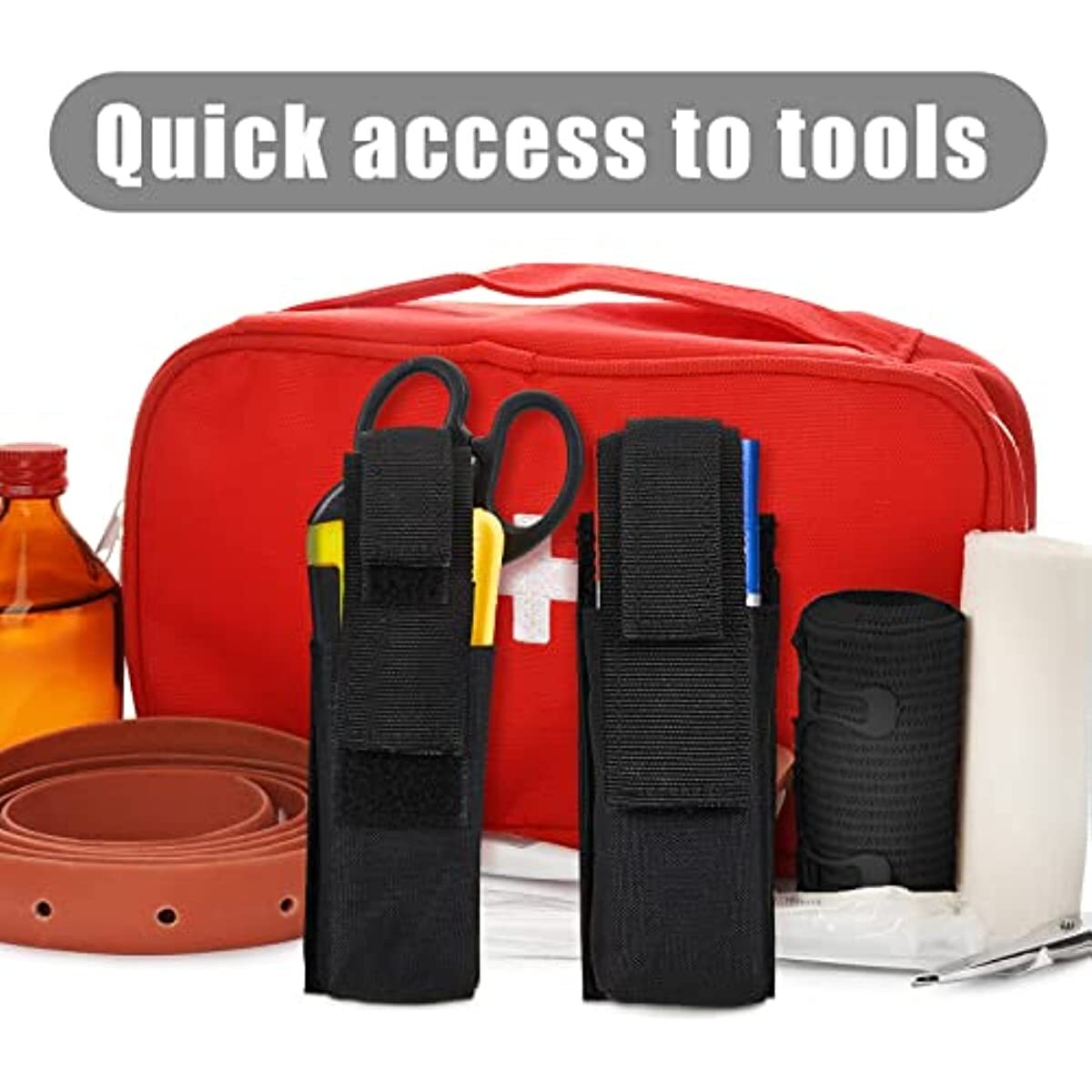 Tactical Molle Tourniquet Pouch Holder EMT EMS Belt Loop Strap Trauma Shear Slot