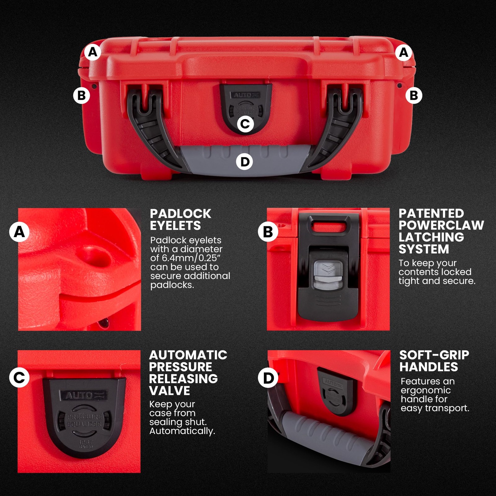 903 Waterproof First Aid Box Empty – Durable, Medical First Aid Organizer Cas…