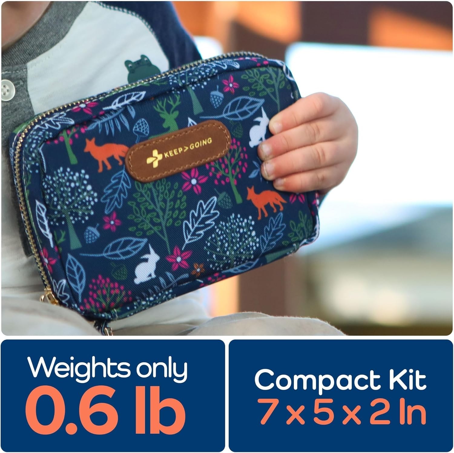 Kids' 130-Piece TSA-Approved Mini First Aid Kit – Perfect for On-the-Go Safety