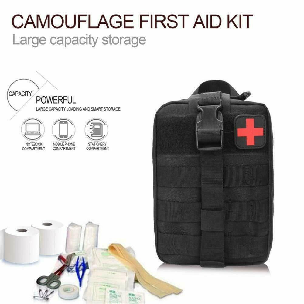 Tactical Survival Medical Kit Bag Mens Military Travel Messenger Bag Sports USA