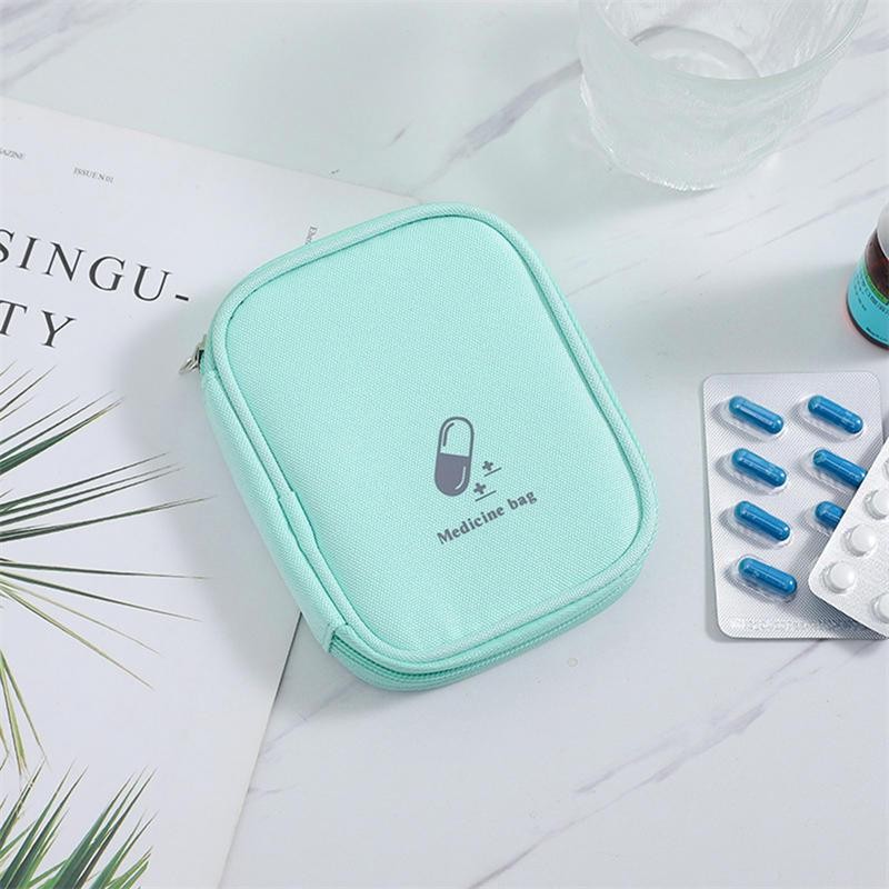 Portable First Aid Kit Travel Mini Medical Pouch Emergency Pill Organizer