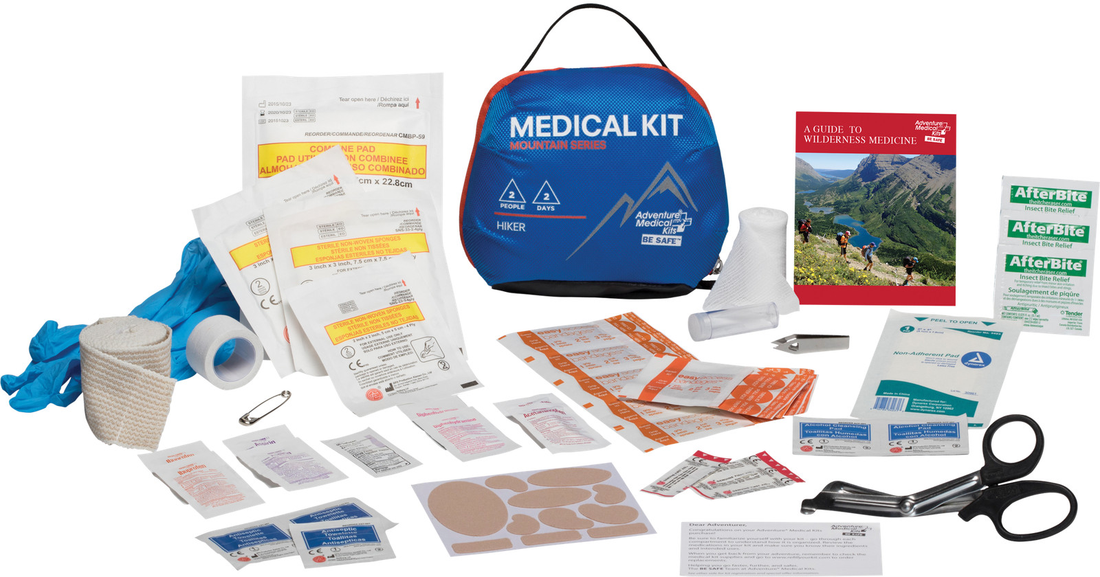 Adventure Medical Kits AMK Mountain Series Hiker Medical Kit, Blue/Orange, On…