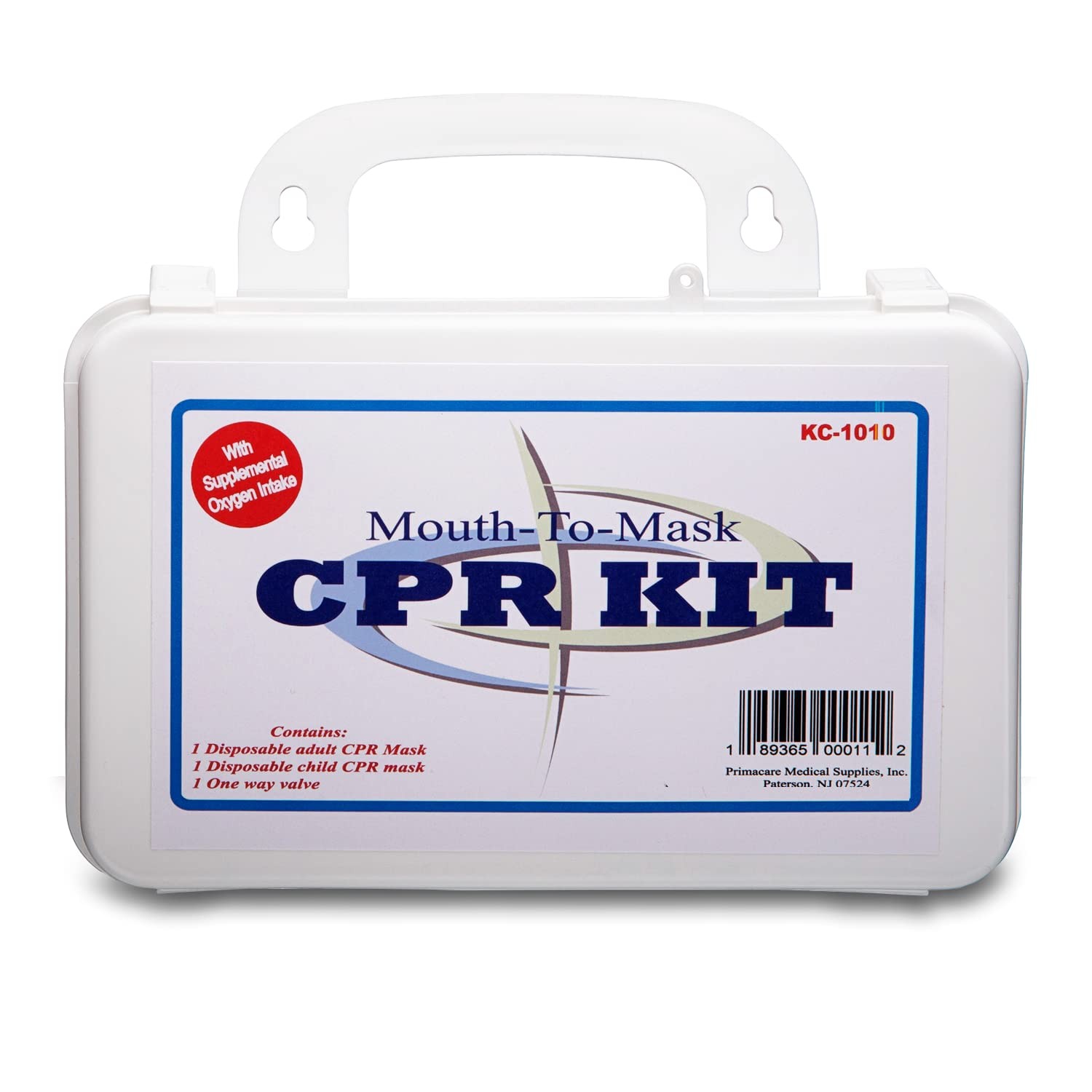 First Aid CPR Kit for Adult, and Infant, 8.3”x5”x”3.1”, Detachable Single Val…