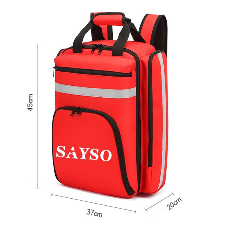 First Aid Trauma Backpack – EMS Medi-cal Tactical Molle Bag – Red/Orange