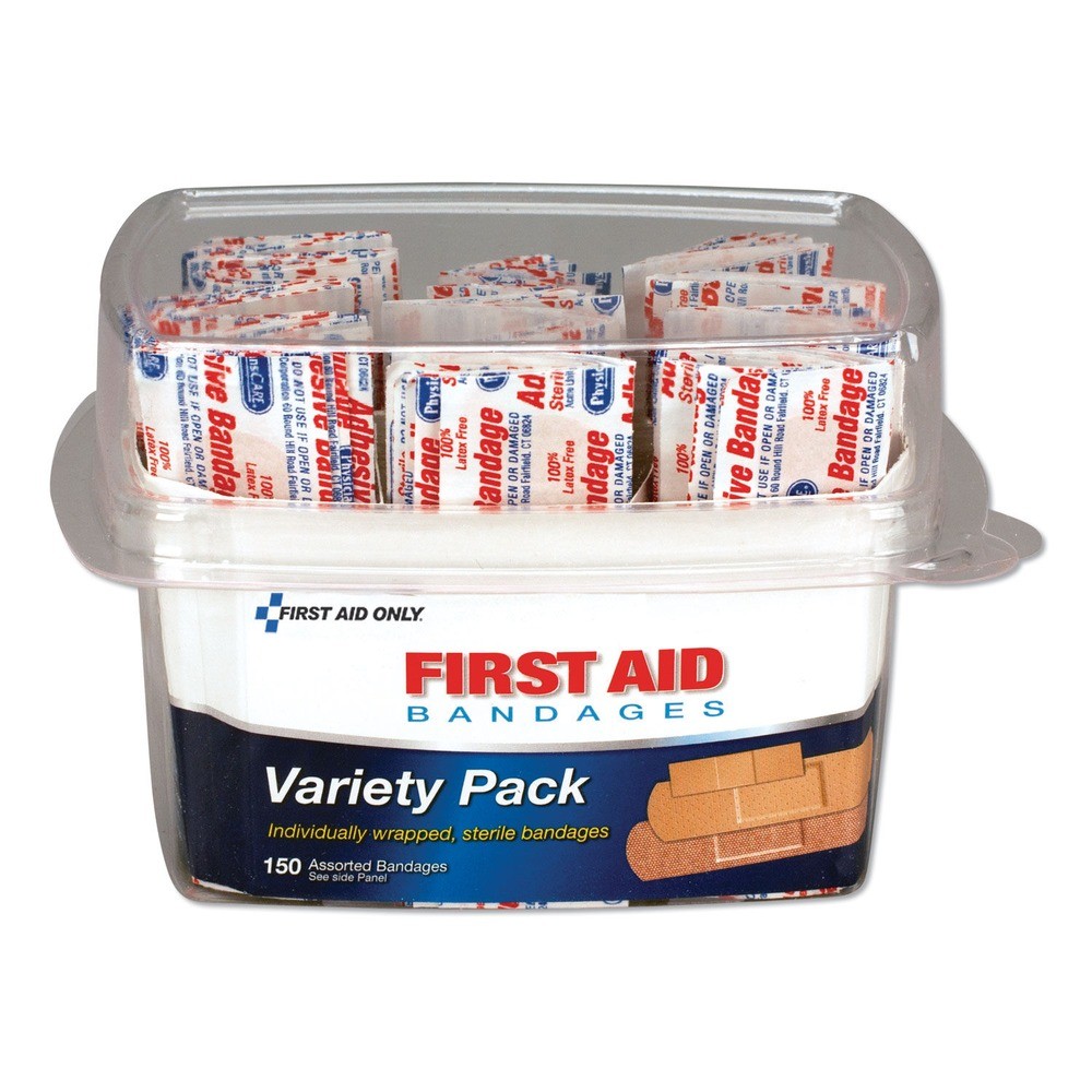 PhysiciansCare by First Aid Only 90095 First Aid Bandages – Assorted (1-Kt) New