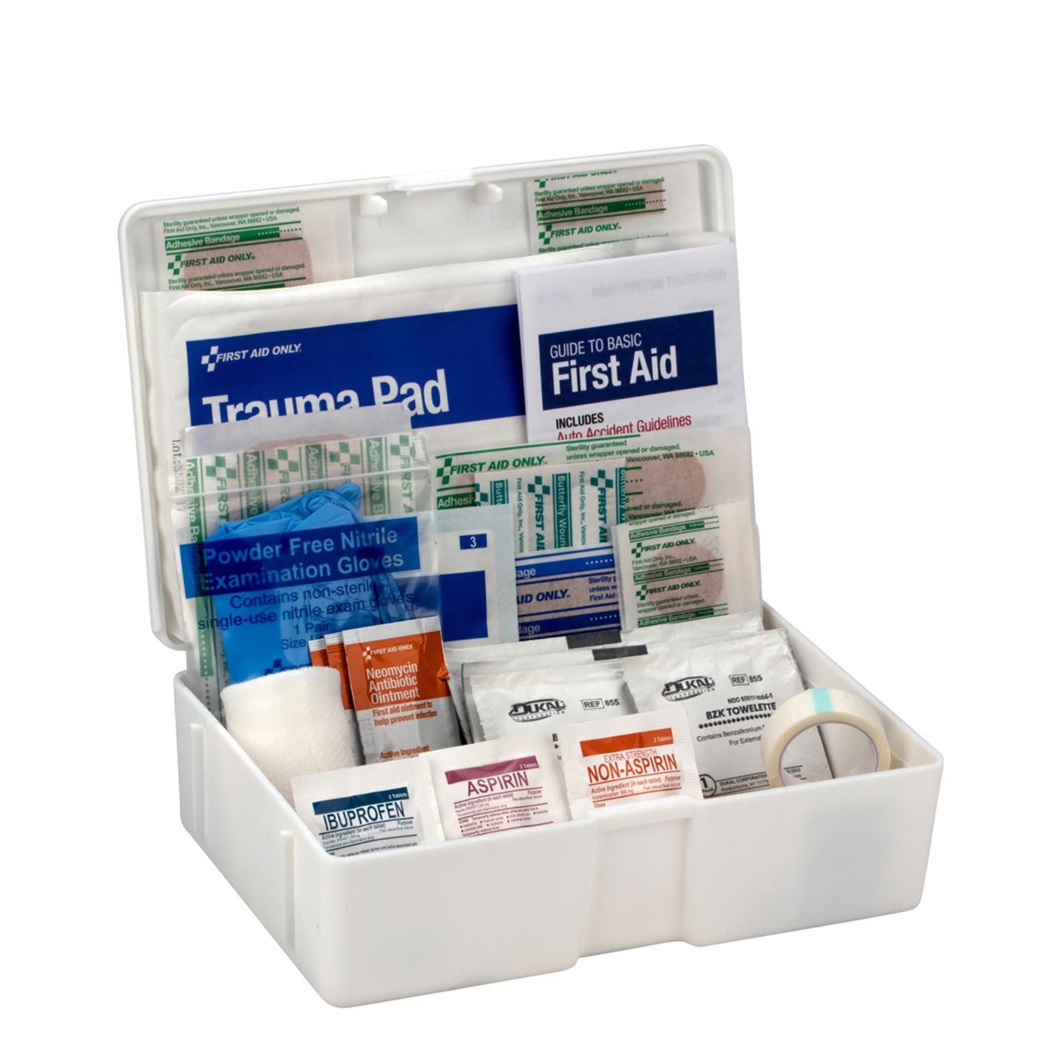 First Aid Only FAO-130 Plastic Case First Aid Kit