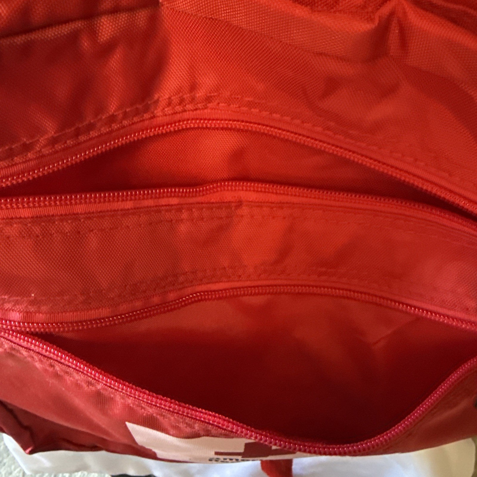 American Red Cross Emergency Preparedness Kit Red Backpack Only excellent Condit