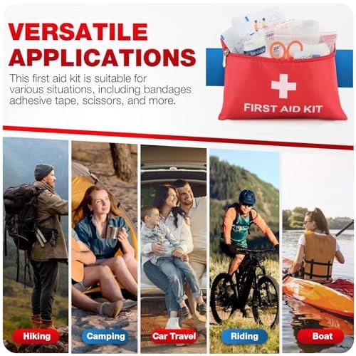 First Aid Kit for Home Car Travel 107 Piece Emergency Kits for Hiking 107 pcs