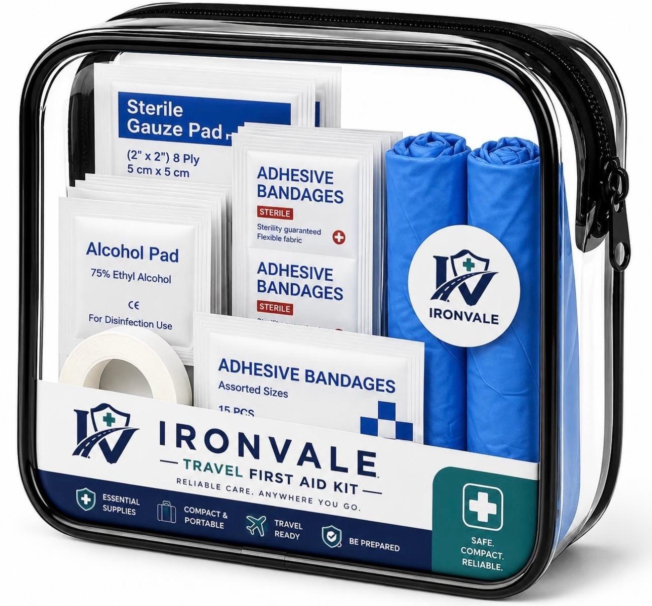 Travel First Aid Kit – TSA Approved Travel Size Emergency Kit