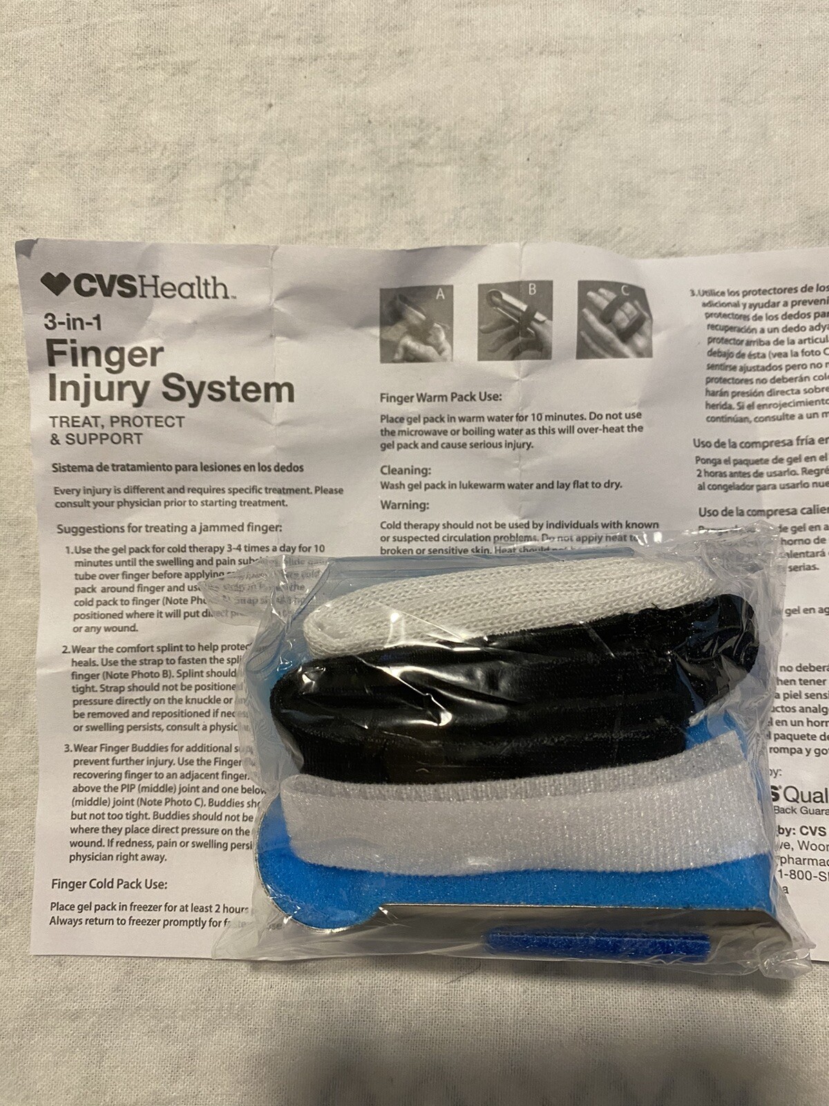 CVS Health Finger Injury Kit/new