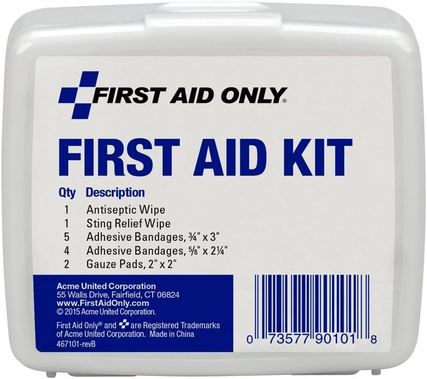 First Aid Only PhysiciansCare On-The-Go Emergency 13 Piece Set, White