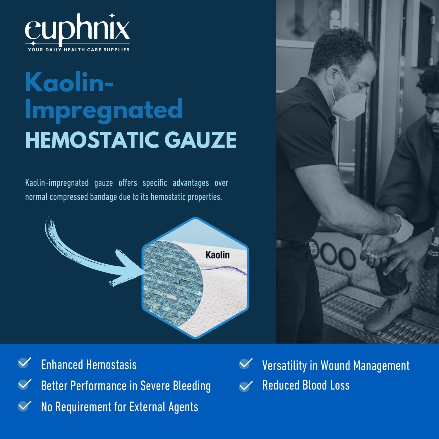 euphnix Mountable Bleeding Control Kit – Essential Emergency Hemorrhage Suppl…