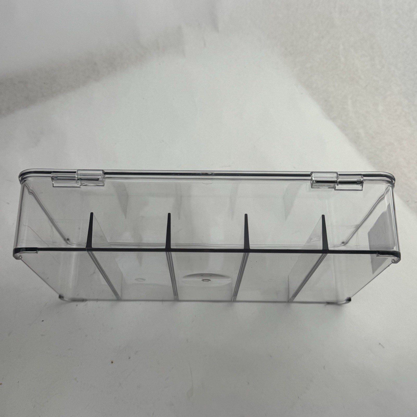 First Aid Storage Box Clear Acrylic Organizer Pet Medicine Bin Kit Case with Lid