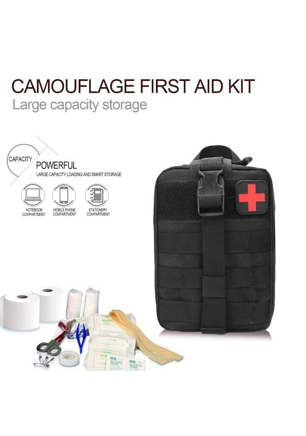 First Aid Responder EMS Emergency Medical Trauma Bag Deluxe